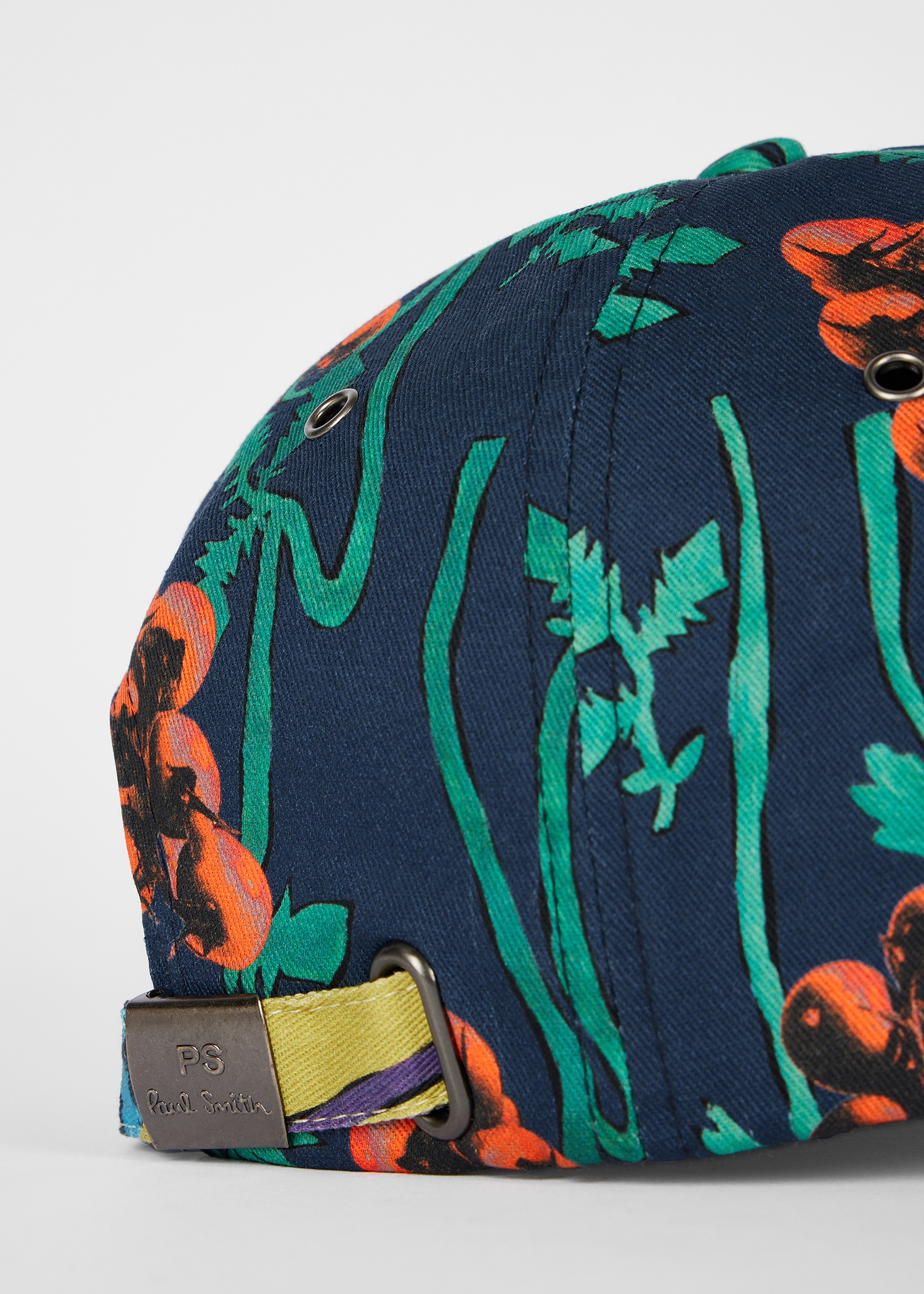 Blue Cotton 'Tomato Vine' Cap - 3