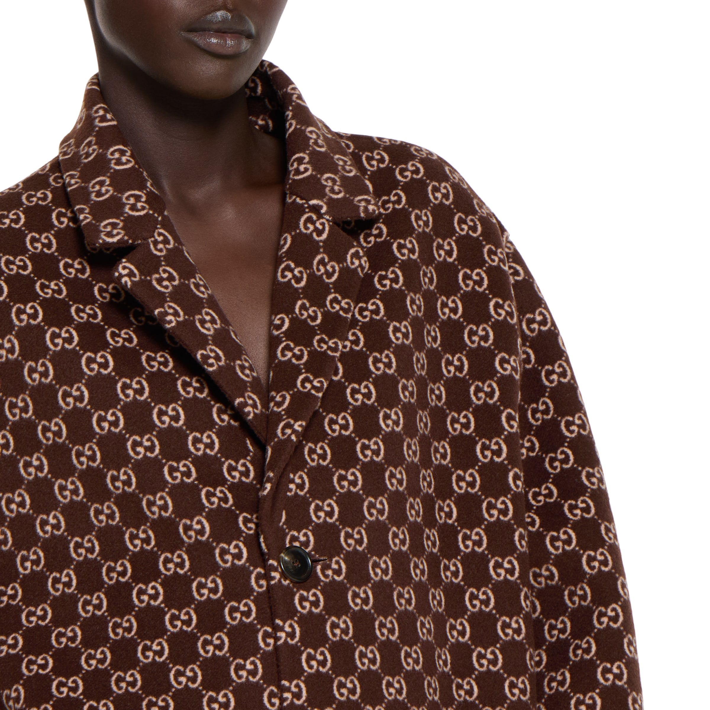 Reversible silk wool coat - 6