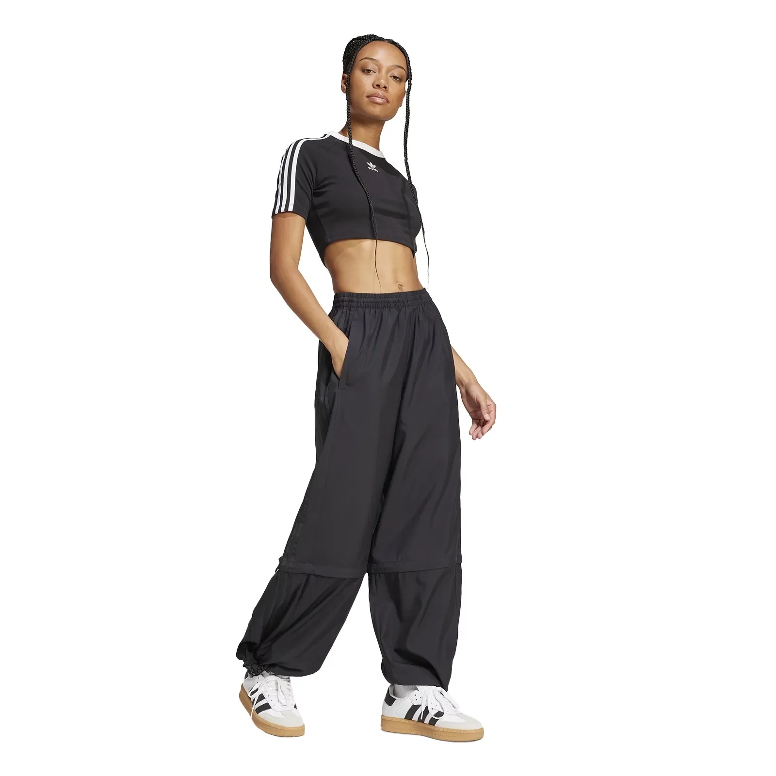 【adidas】 RASANT Cut-Line Track Pants Black adidas Rasant Cut Line Track Pants W 