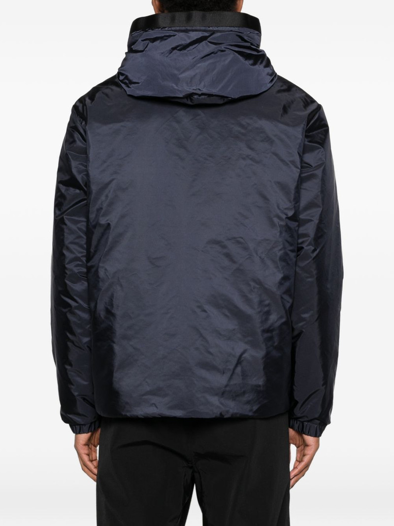 hooded press-stud-fastening jacket 4