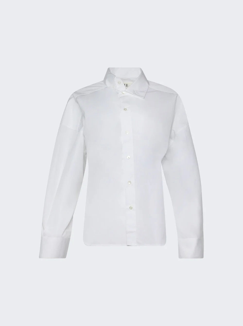 Uneven Collar Shirt Optic White - 1