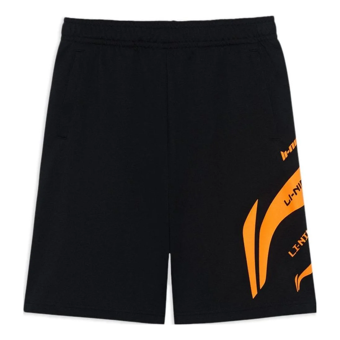 Li-Ning Graphic Shorts 'Black Orange' AKST647-1 - 1