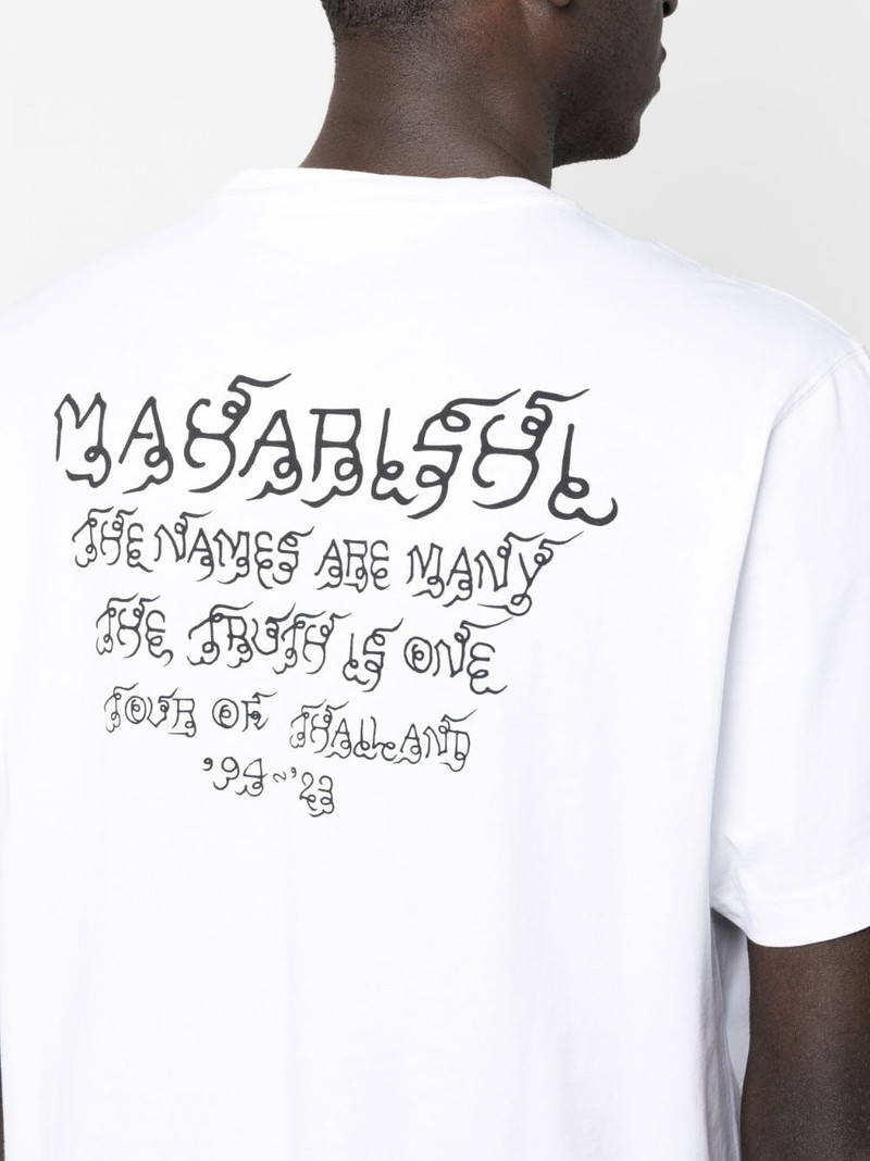 logo-print organic cotton T-shirt 5