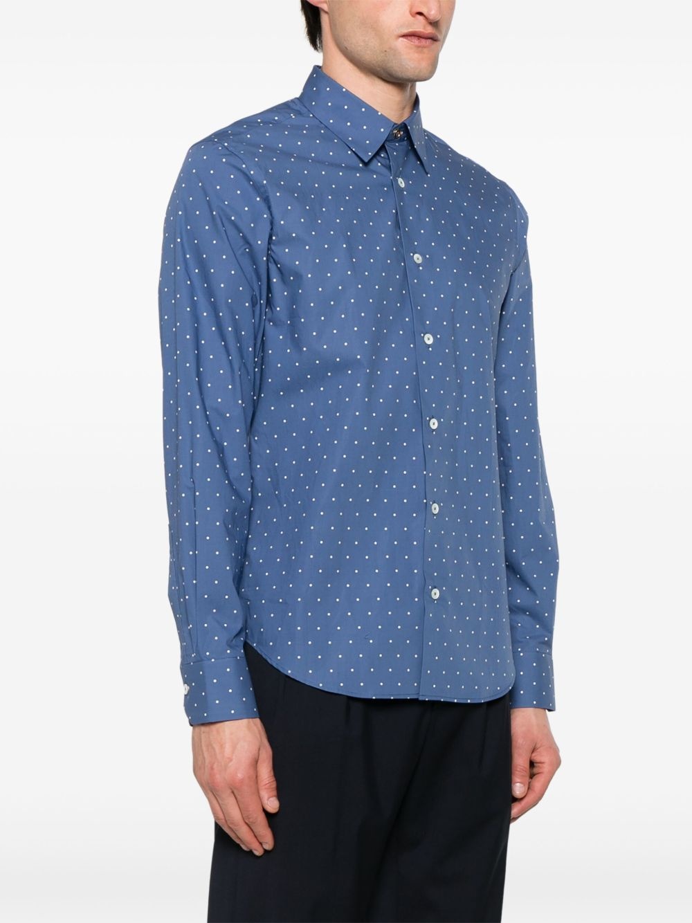 polka dot-print shirt - 3