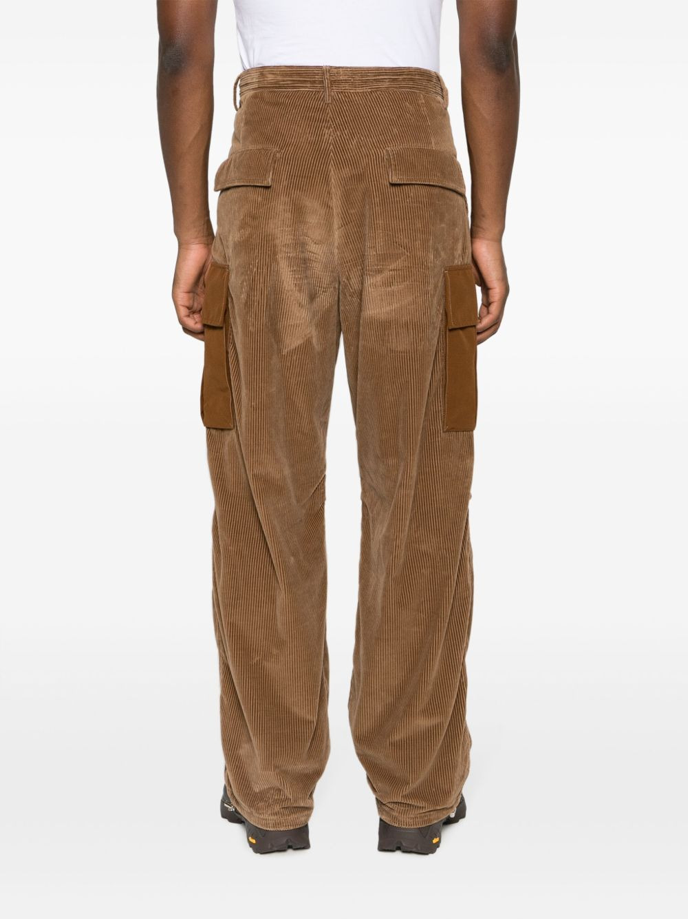 corduroy wide-leg trousers - 4