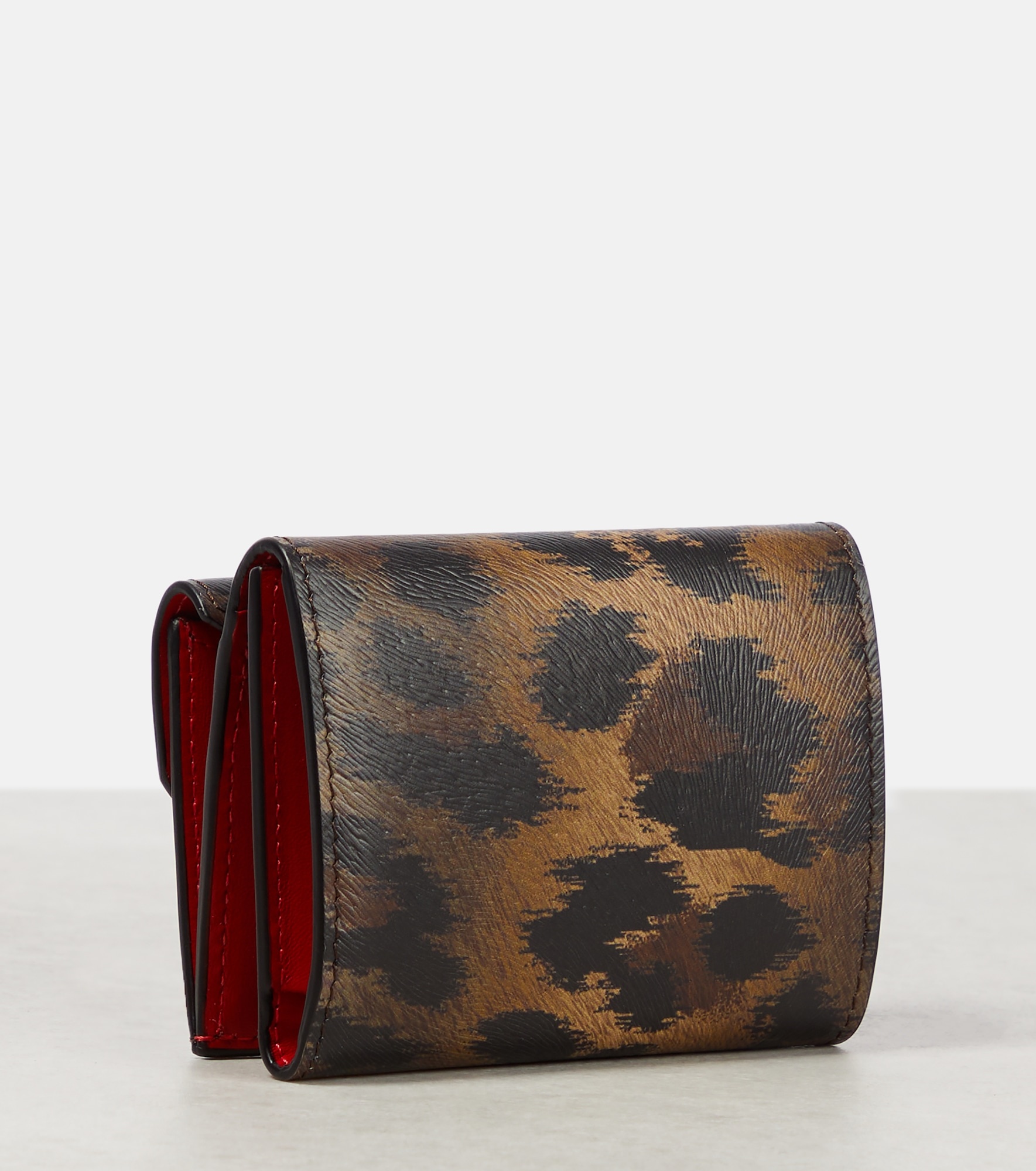 CL debossed leopard-print leather wallet - 3