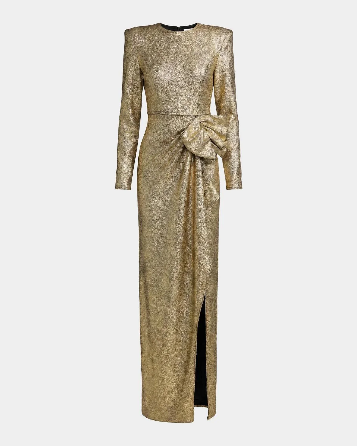 Ieena Metallic Bow Gown - 1
