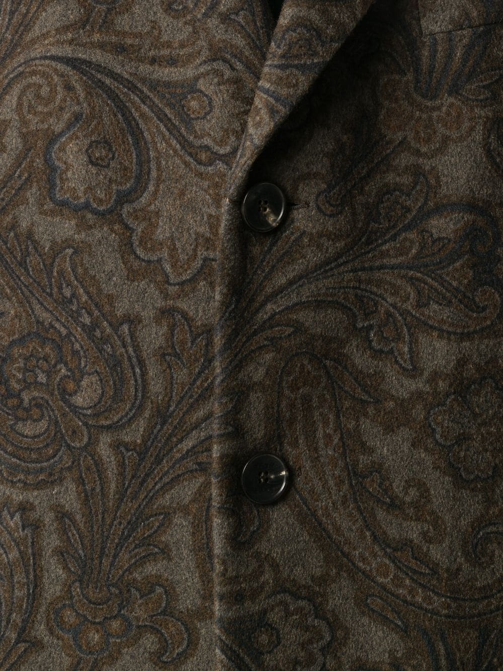 paisley-print mid-length coat - 5