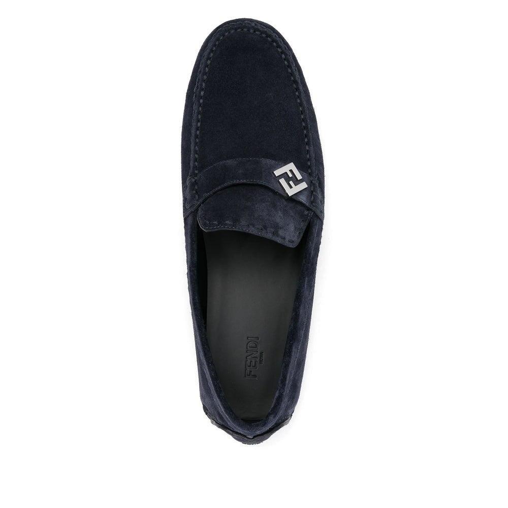 Fendi Blue Loafers Men - 3