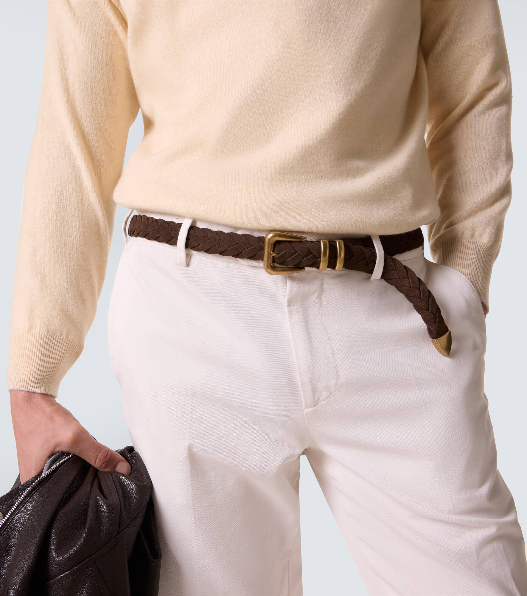 Braided suede belt - 3