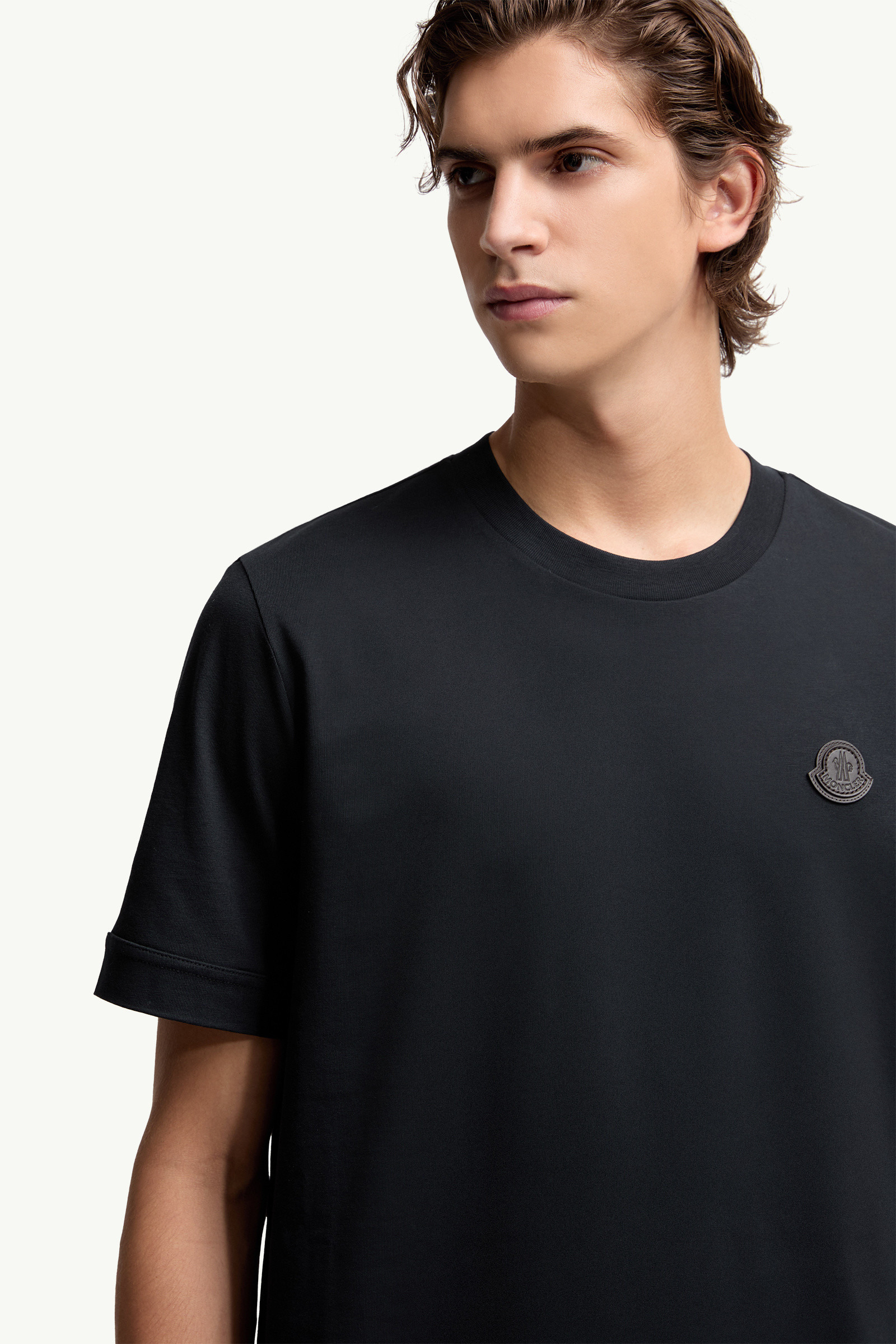 Logo Patch Cotton T-Shirt - 6