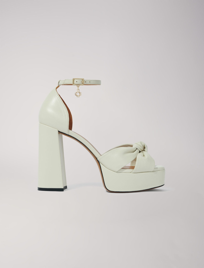 Leather platform sandals 7