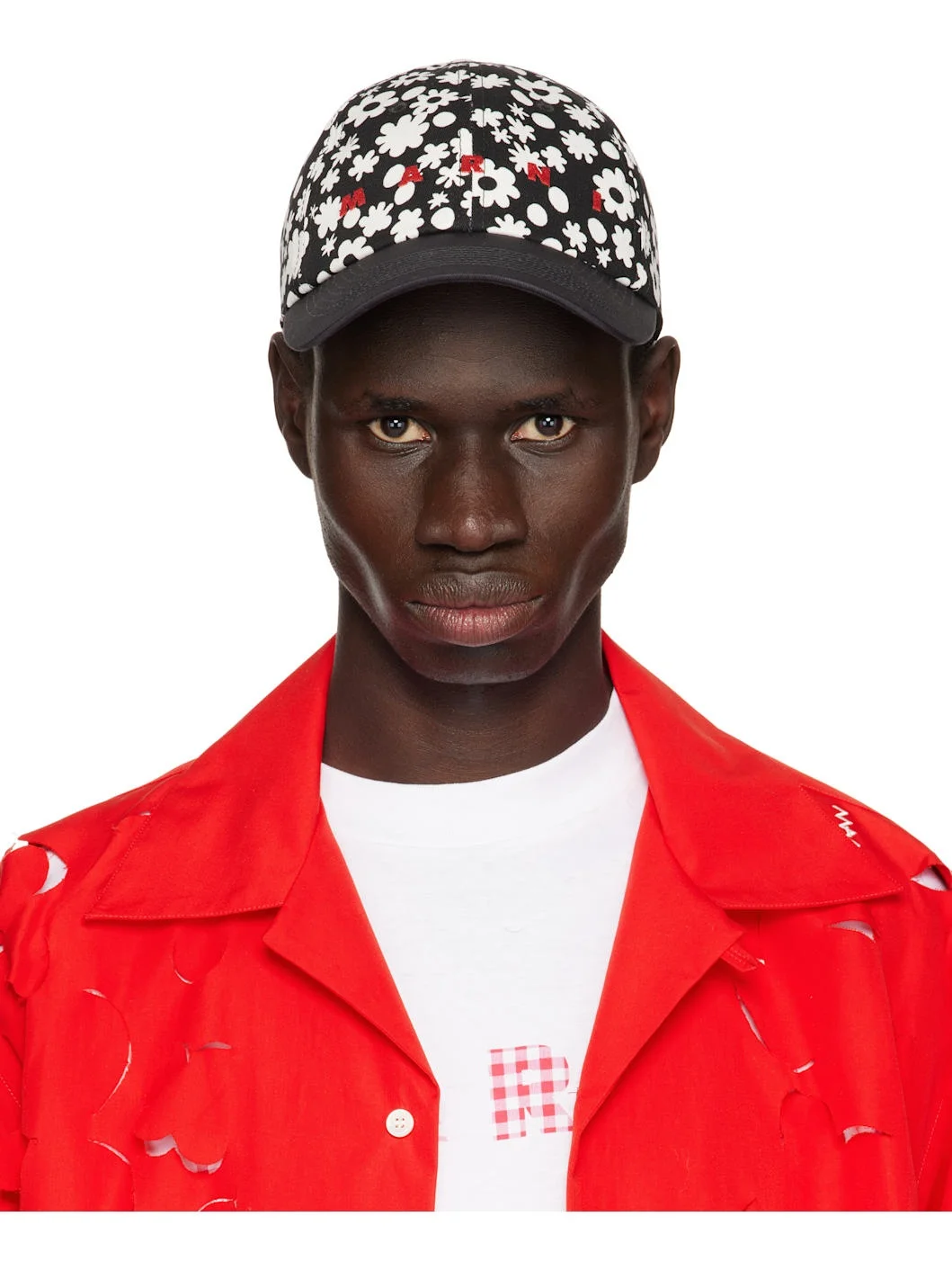 Black & White Pop Fields Logo Cap - 1