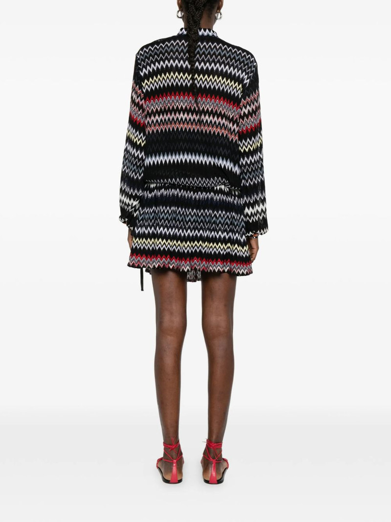 chevron-pattern mini dress 4