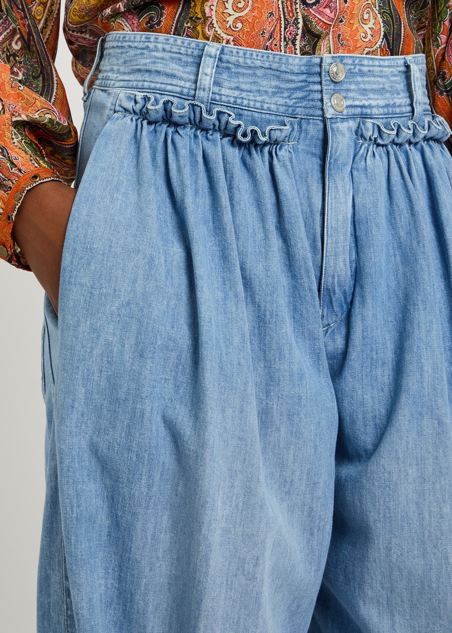 Isabel Marant Inaya Barrel-leg Denim Trousers - 5