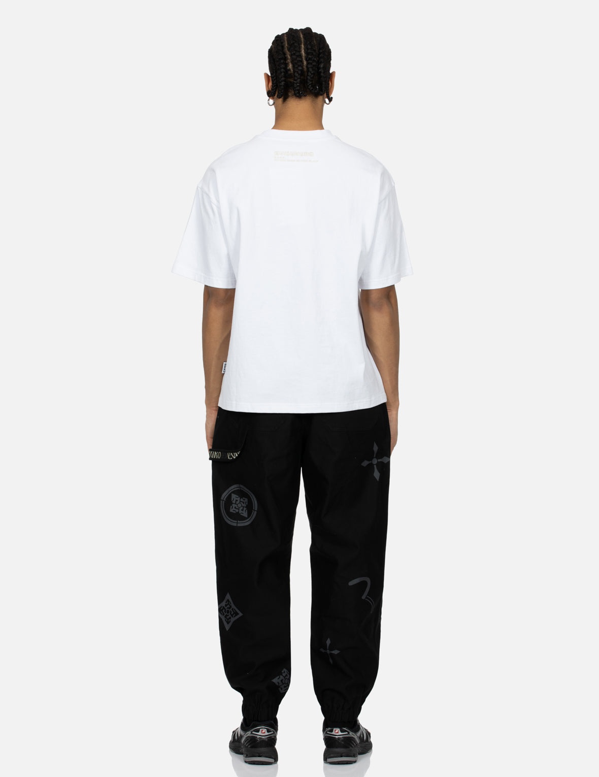Paisley Check Insert Seagull Loose Fit T-shirt - 6