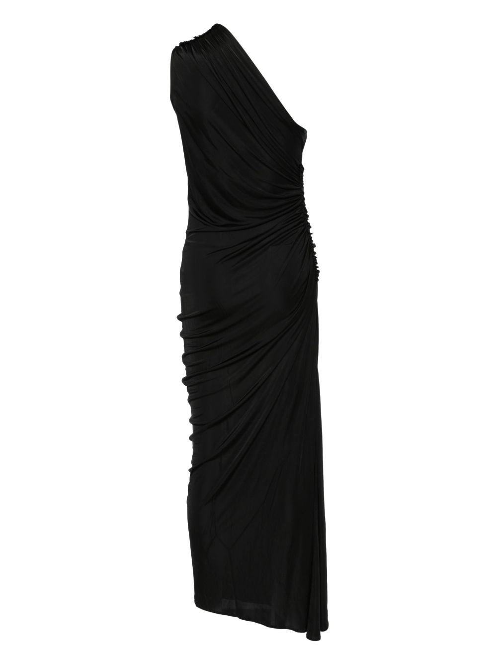 asymmetric one-shoulder gown - 2