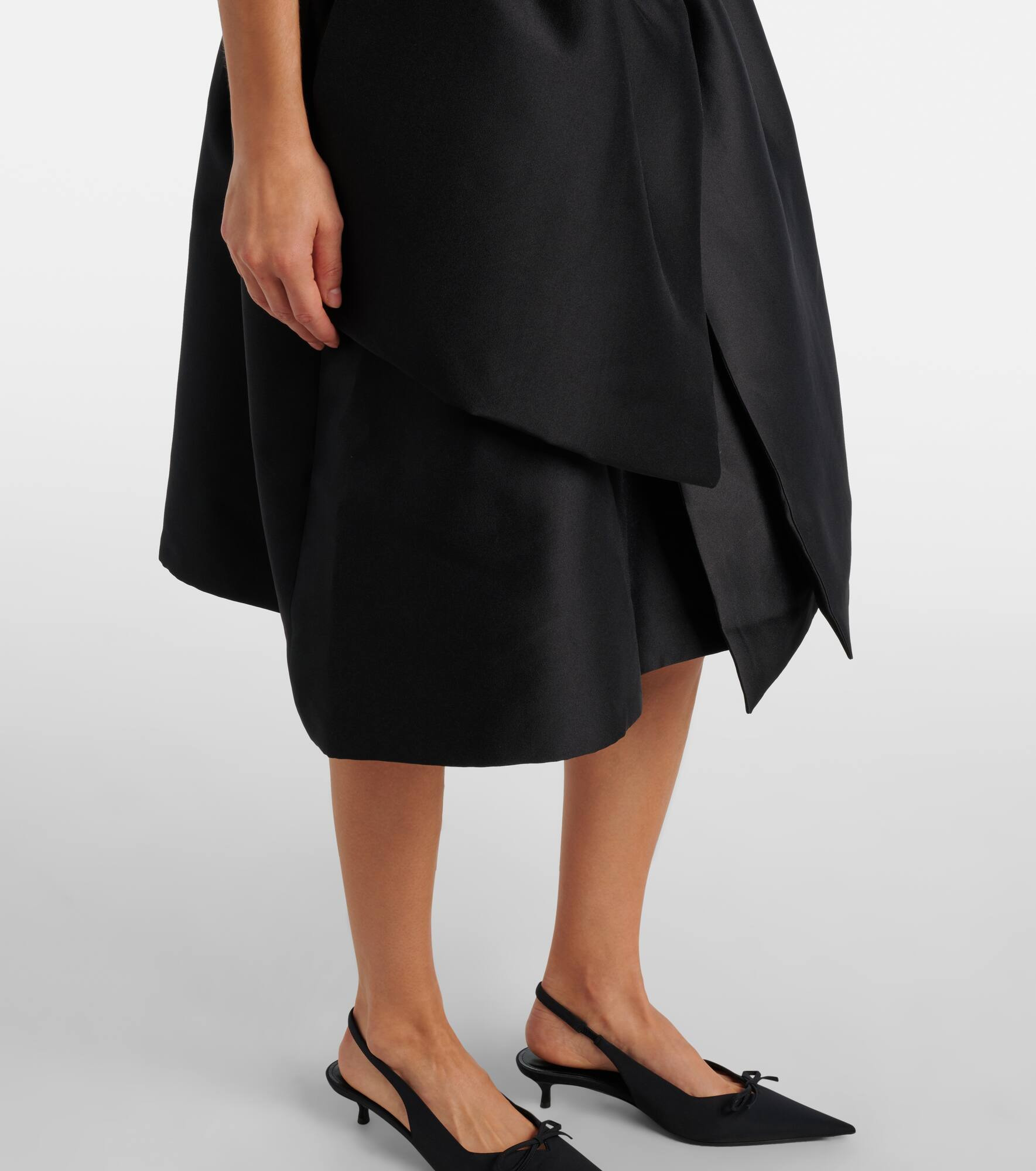 Bow-detail midi dress - 6