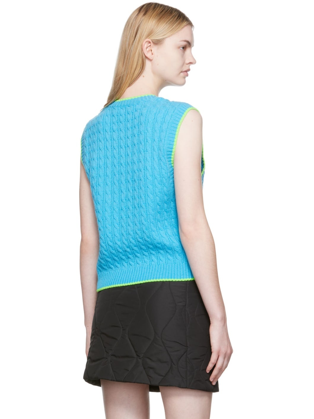Blue Wool Vest - 3