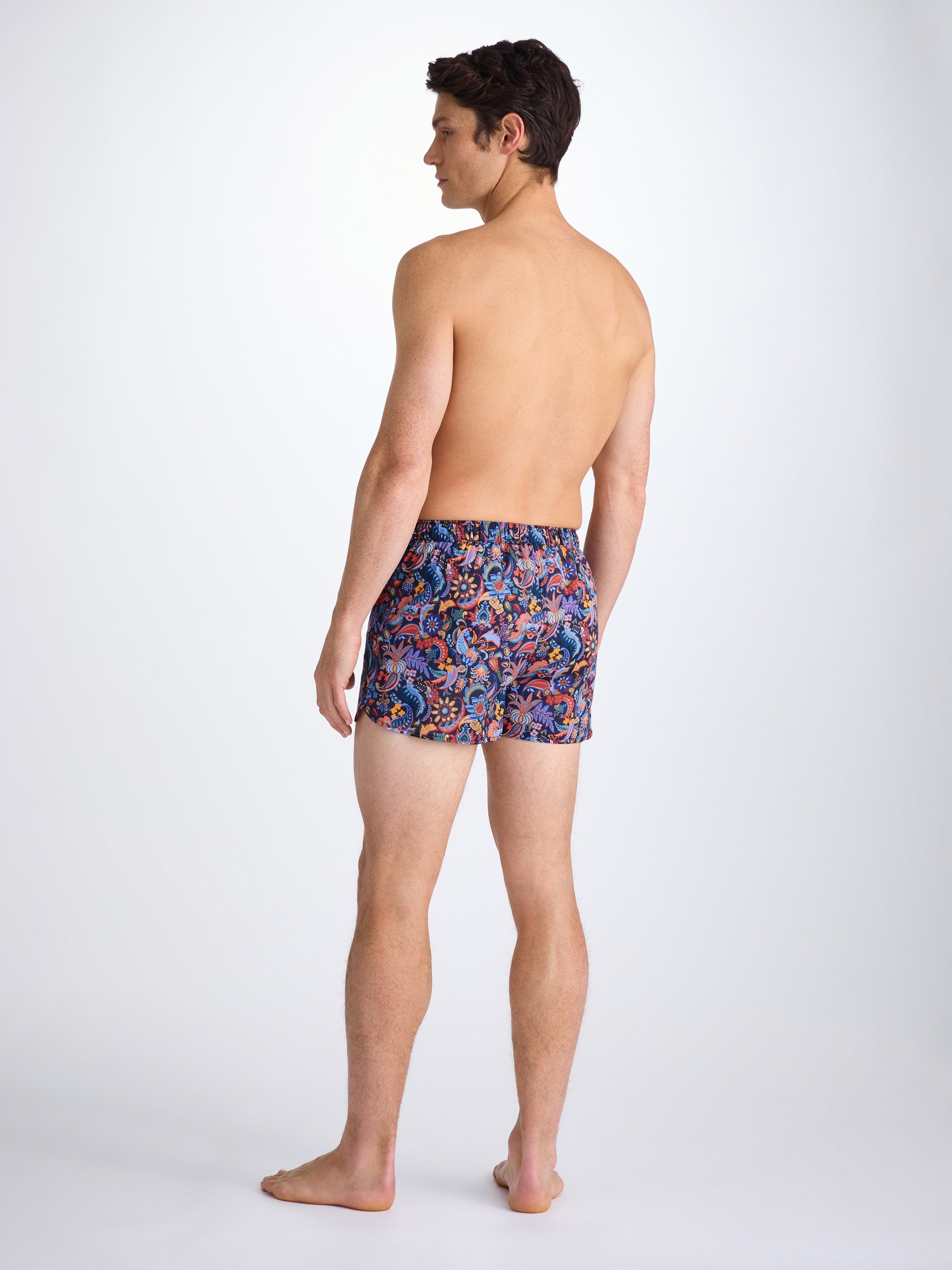 Men's Modern Fit Boxers Cotton Batiste Multi Jungle Paisley Print - 5