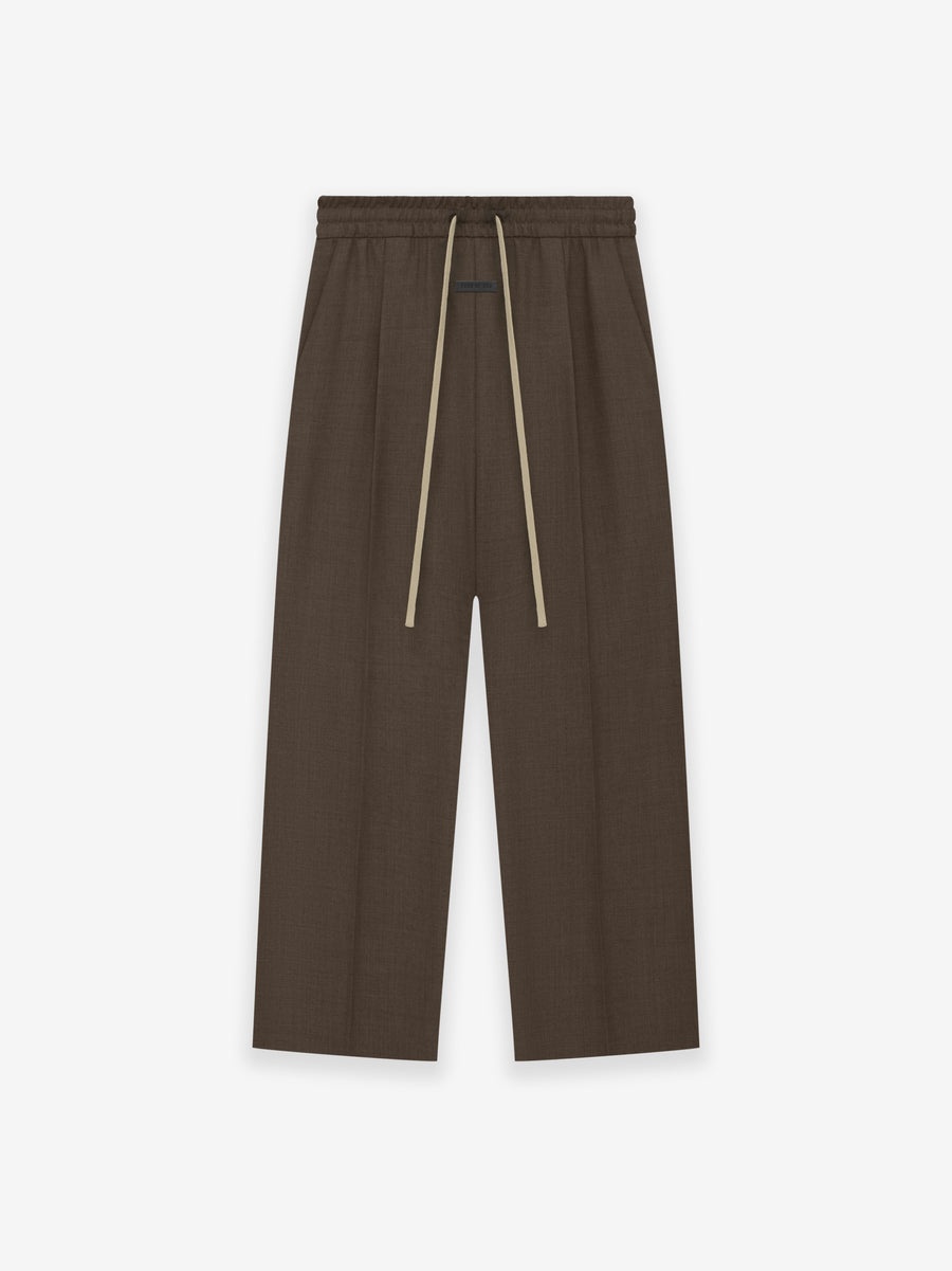 Wool Canvas Wide Leg Pant - 1