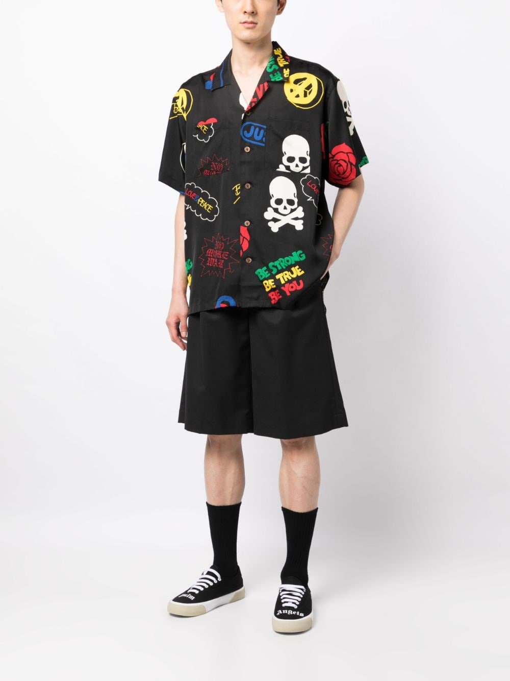 logo-print short-sleeve shirt - 2