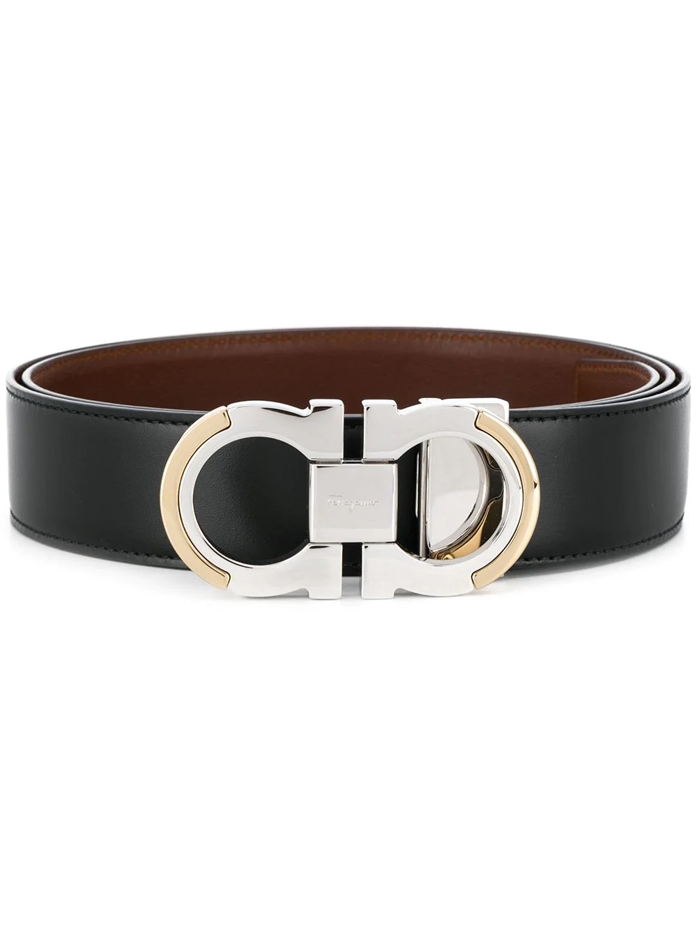 two-toned buckle belt - 1