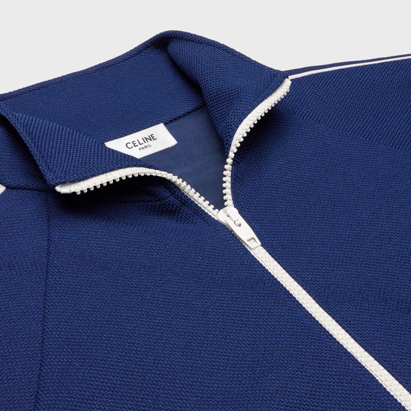 cropped tracksuit jacket in texturized jersey 3