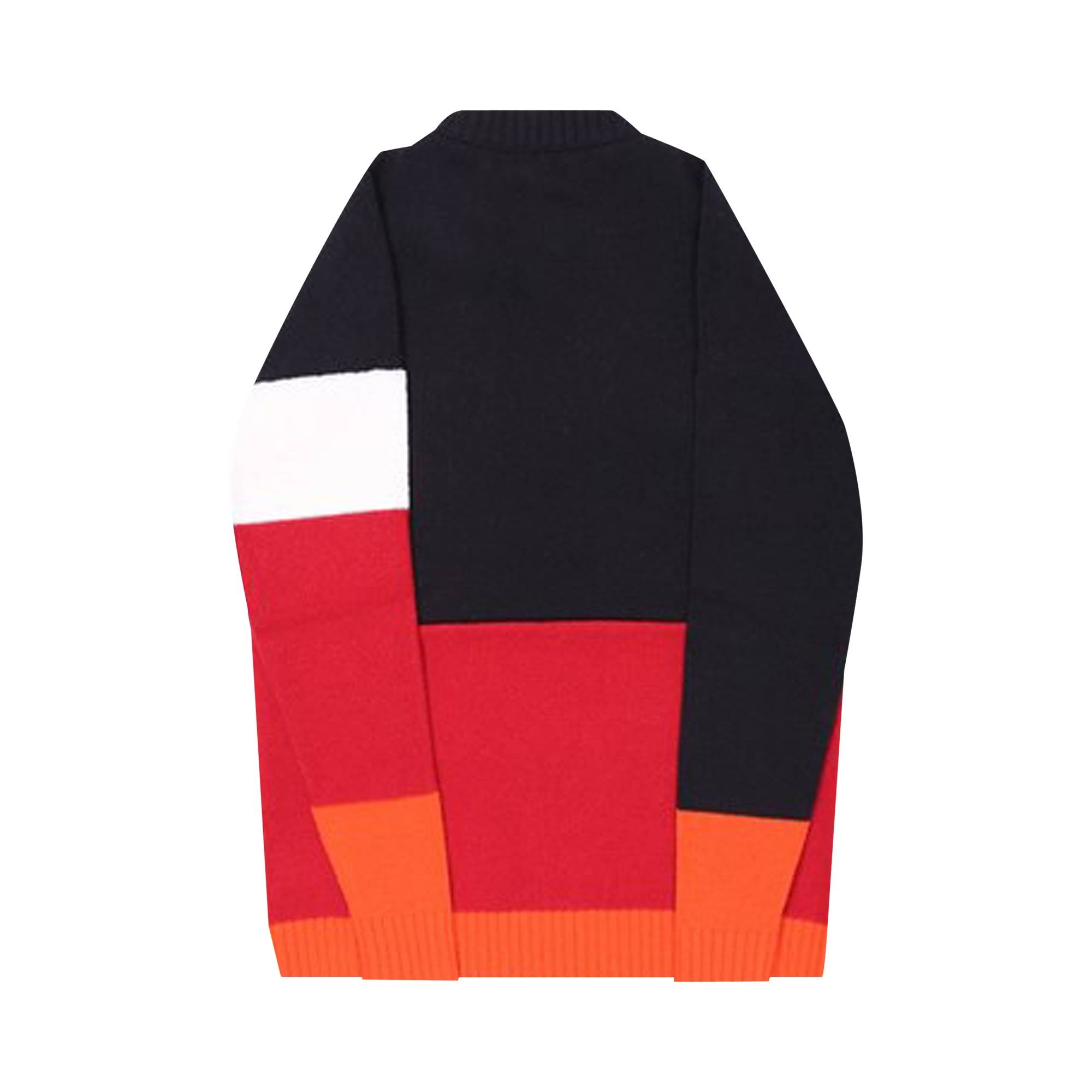 Off-White Color Block Off Crewneck 'Blue/Red' - 2