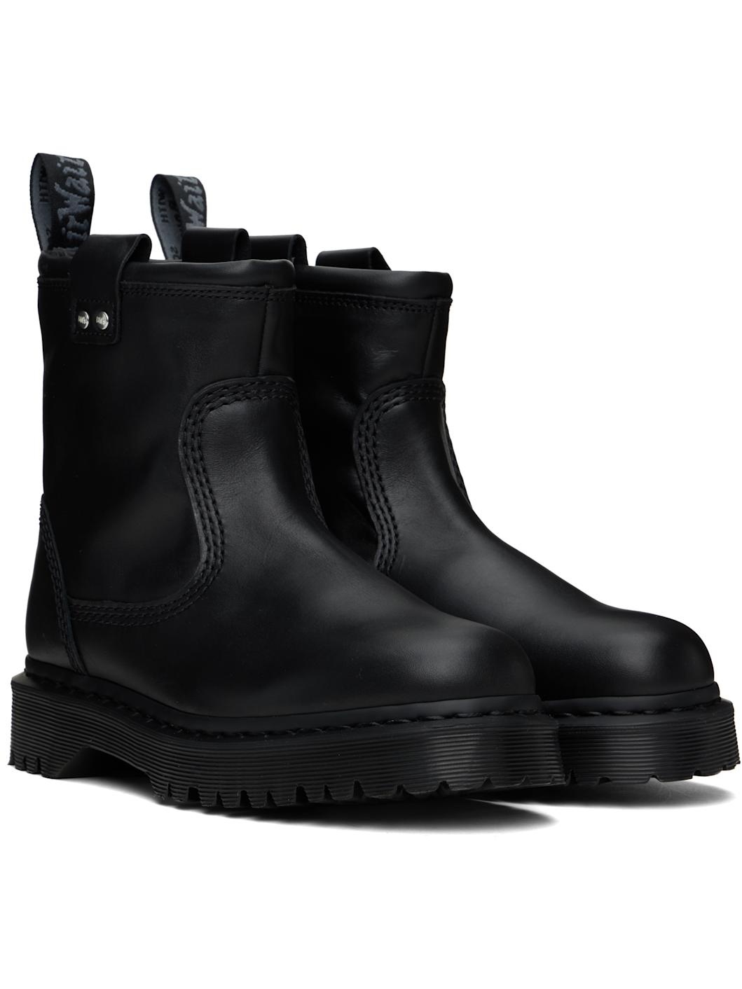 Black Anistone Lo Leather Boots - 4