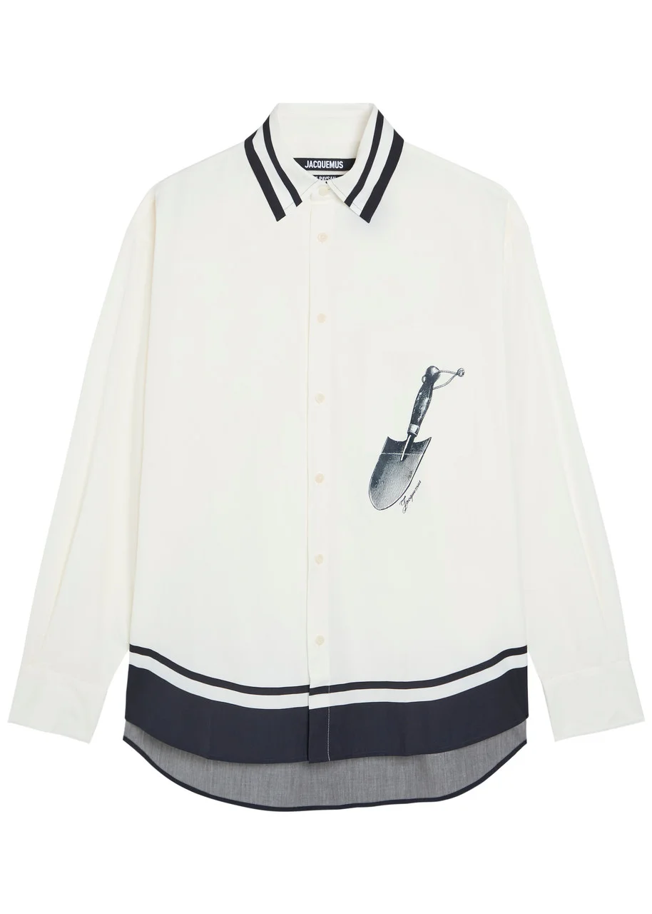 Jacquemus La Chemise Camargue Striped Cotton Shirt - 1