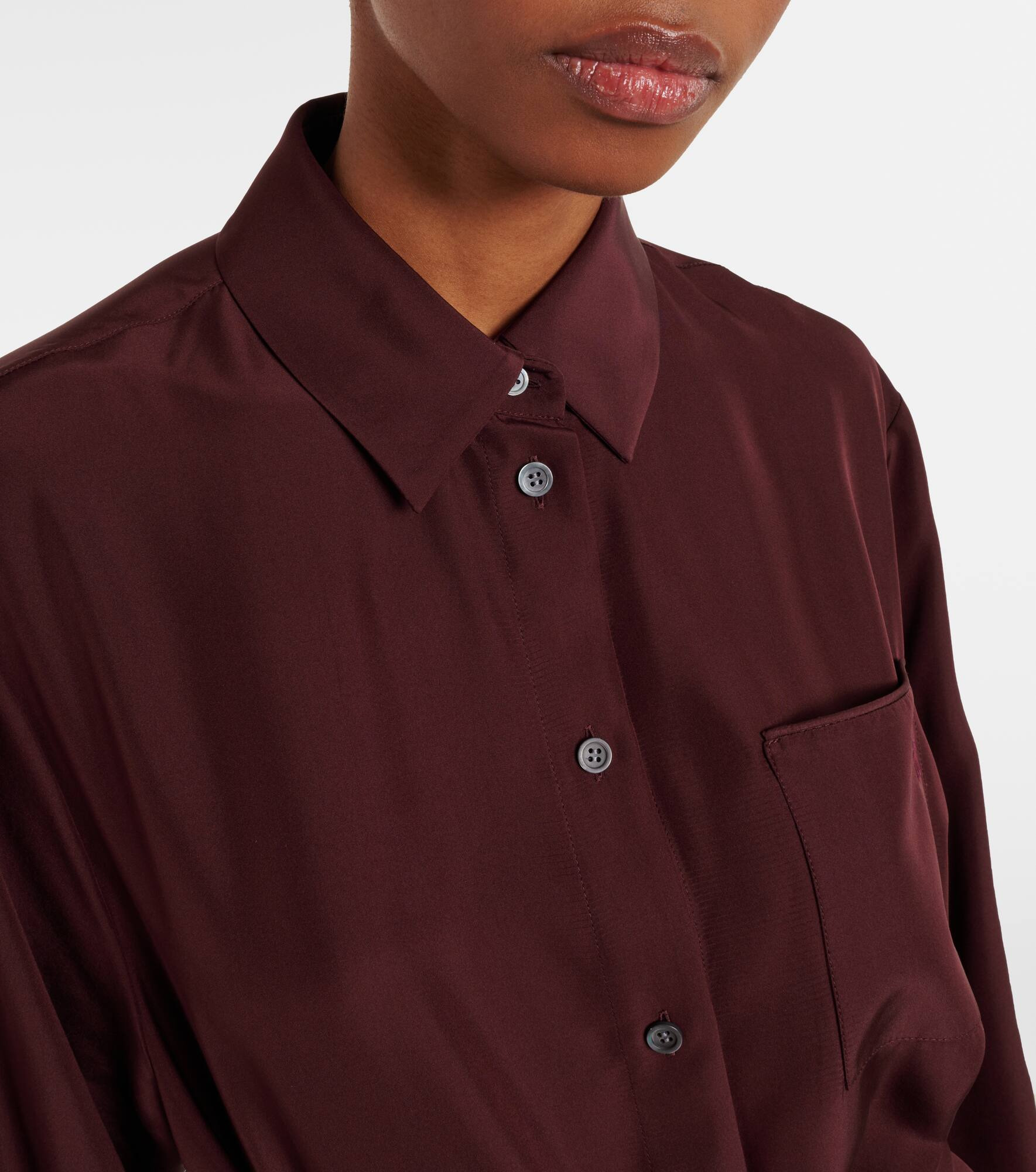 Belted silk blouse - 4