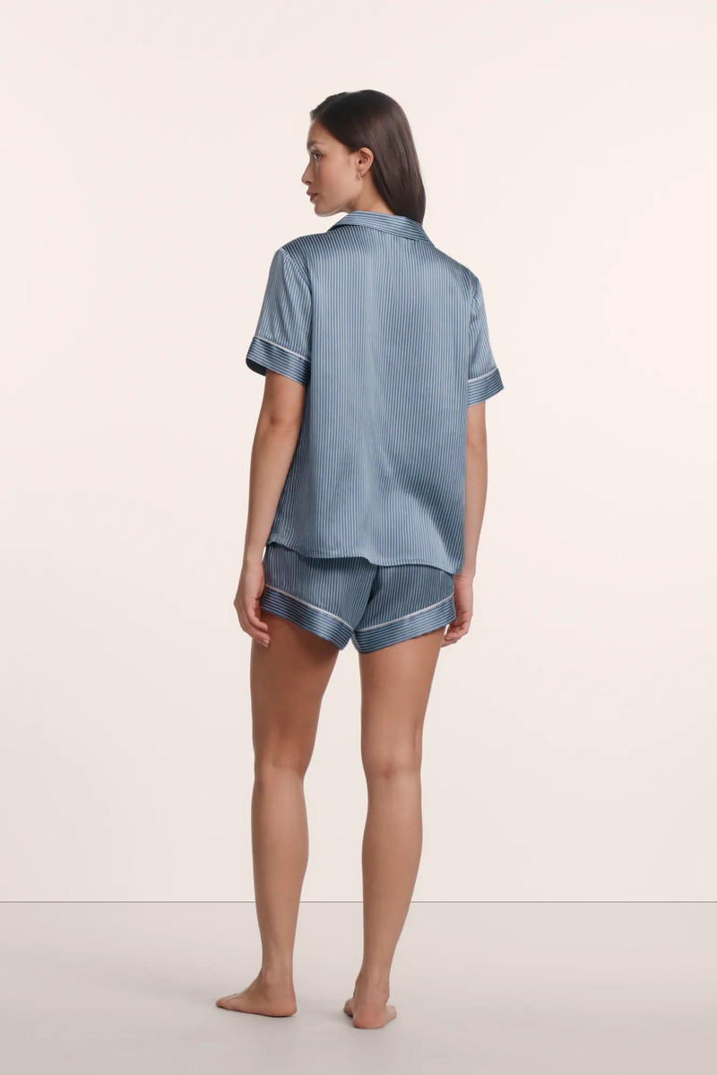 eberjey Inez Washable Silk Printed Short PJ Set outlook