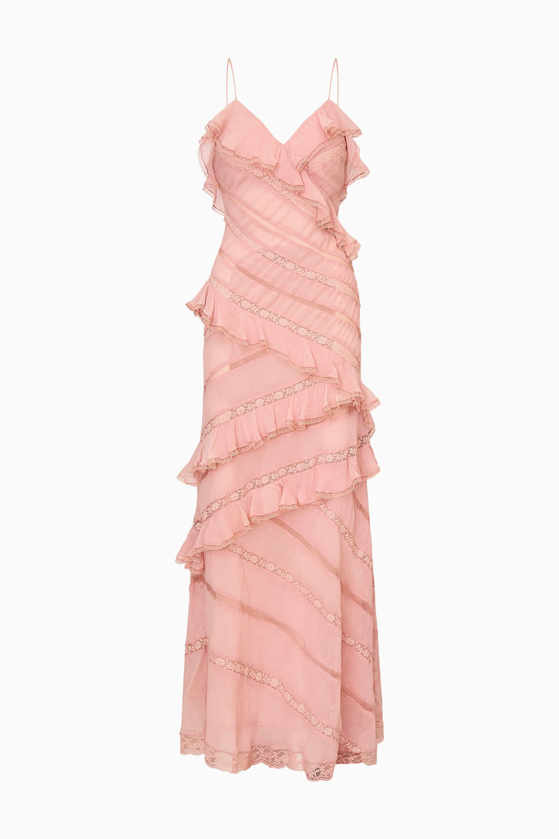 Louie Chiffon Ruffle Maxi Dress 1