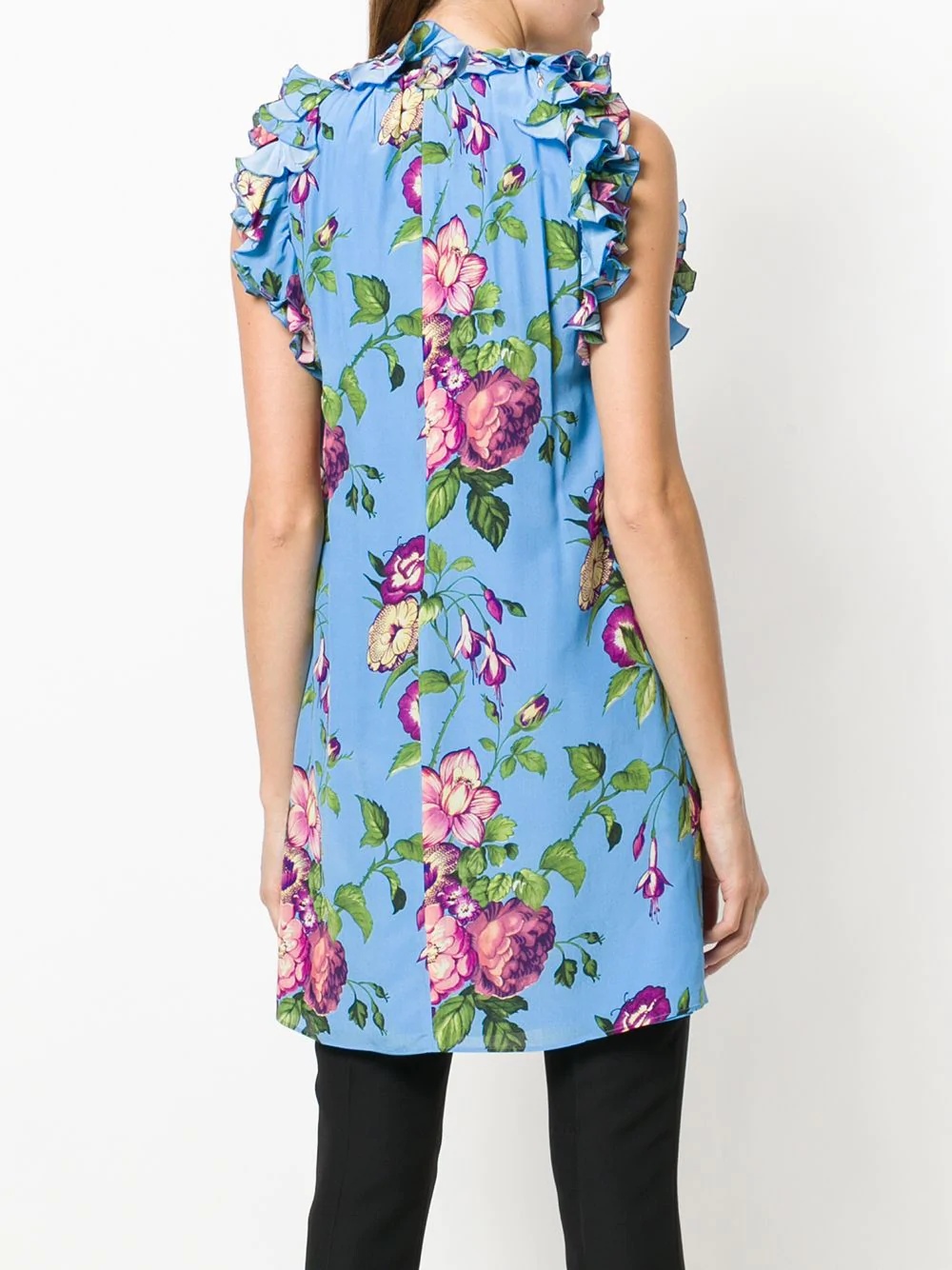 floral print tunic top - 4