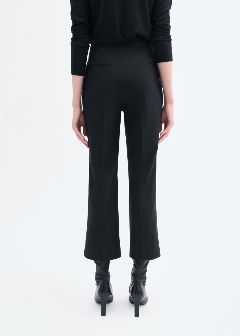 Cropped Cigarette Trouser in Virgin Wool 5