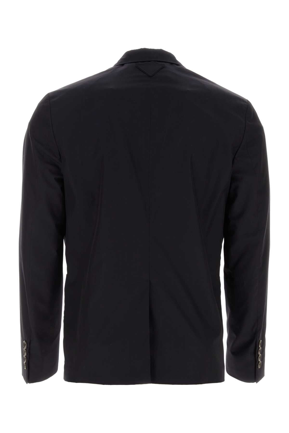 Prada Men Midnight Blue Cotton Blazer - 2