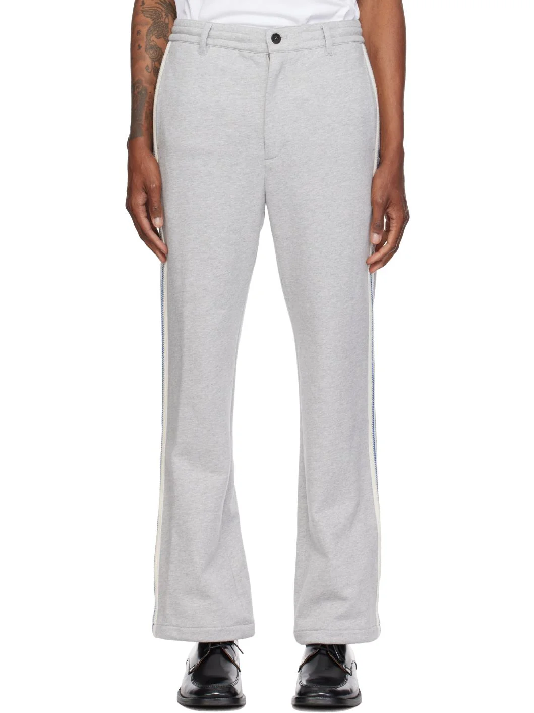 Gray Cotton Trousers - 1