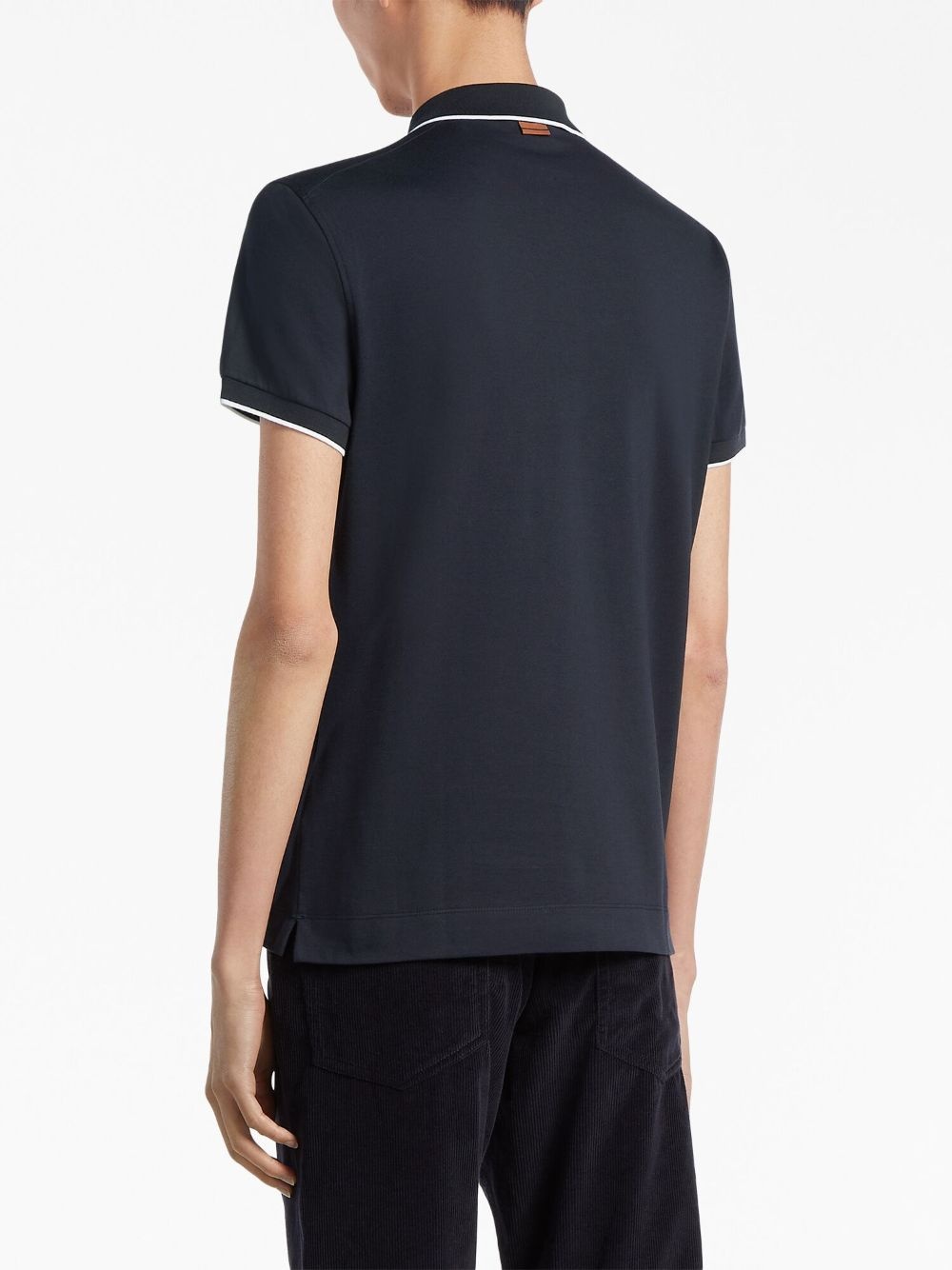 stretch-cotton polo shirt - 4