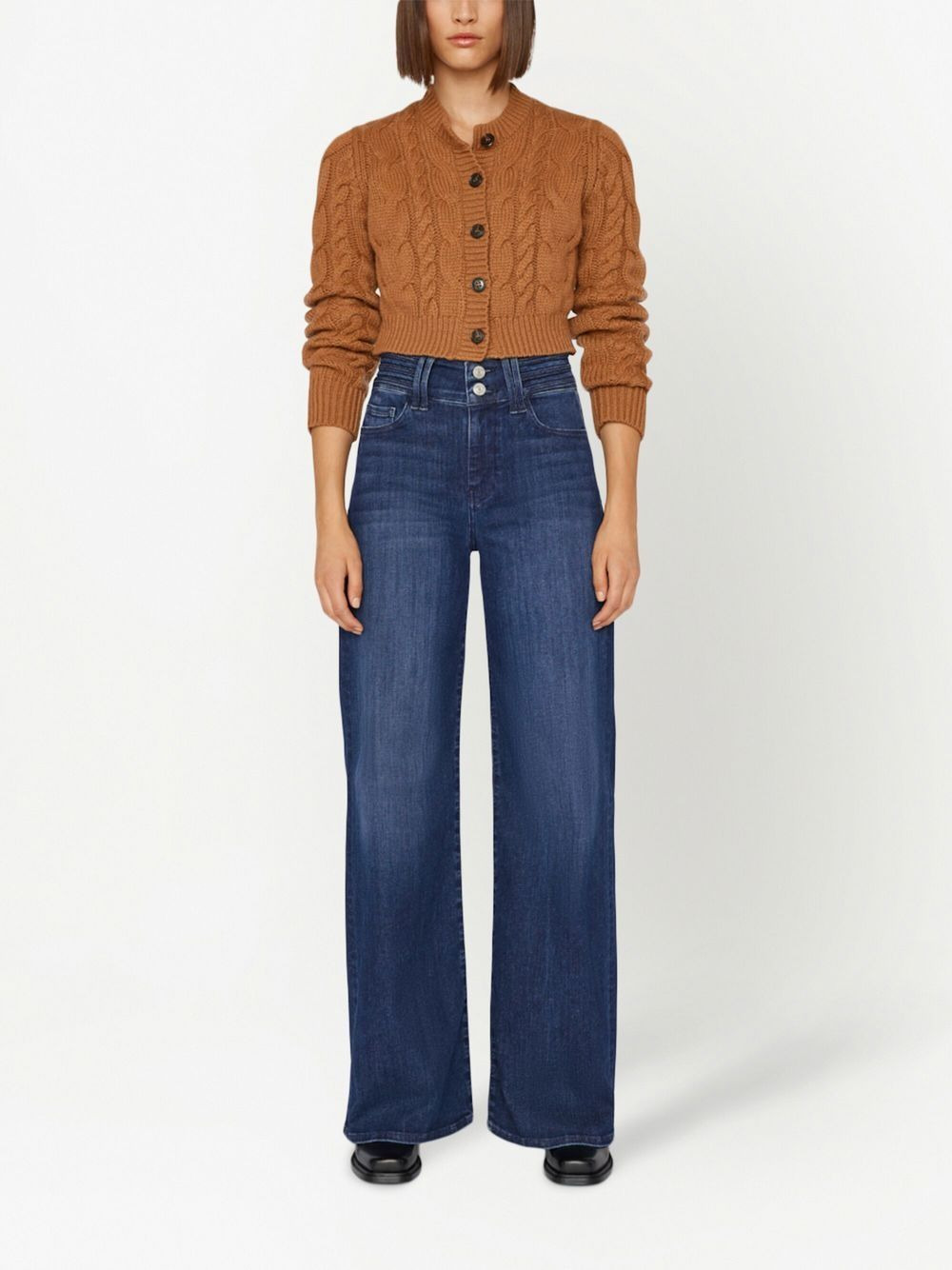 high-rise wide-leg jeans - 2