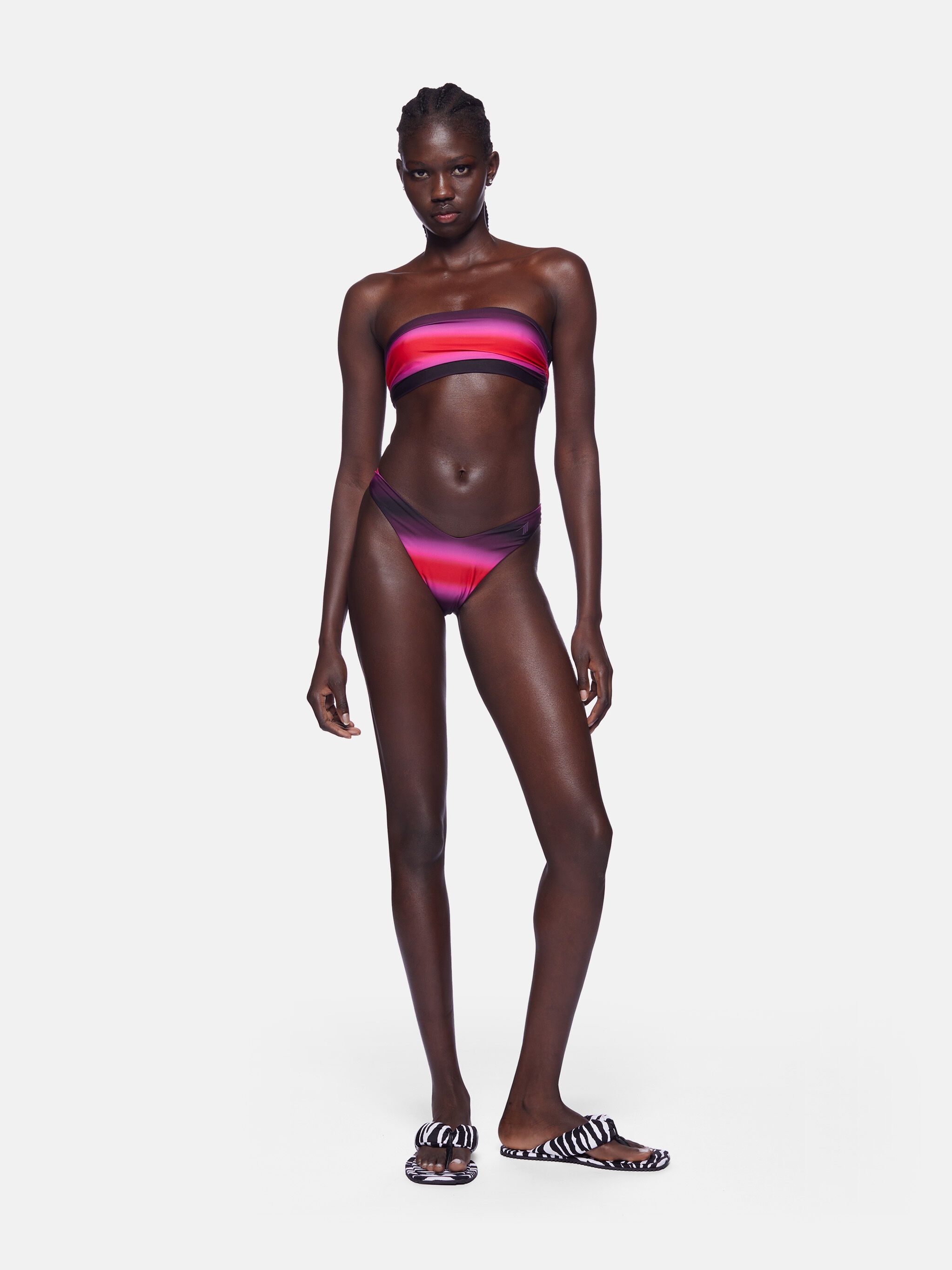 RED, BLACK AND FUCHSIA BIKINI - 3