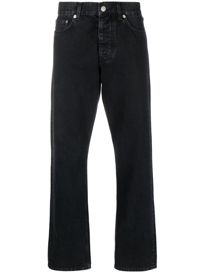 straight-leg organic-cotton jeans 1