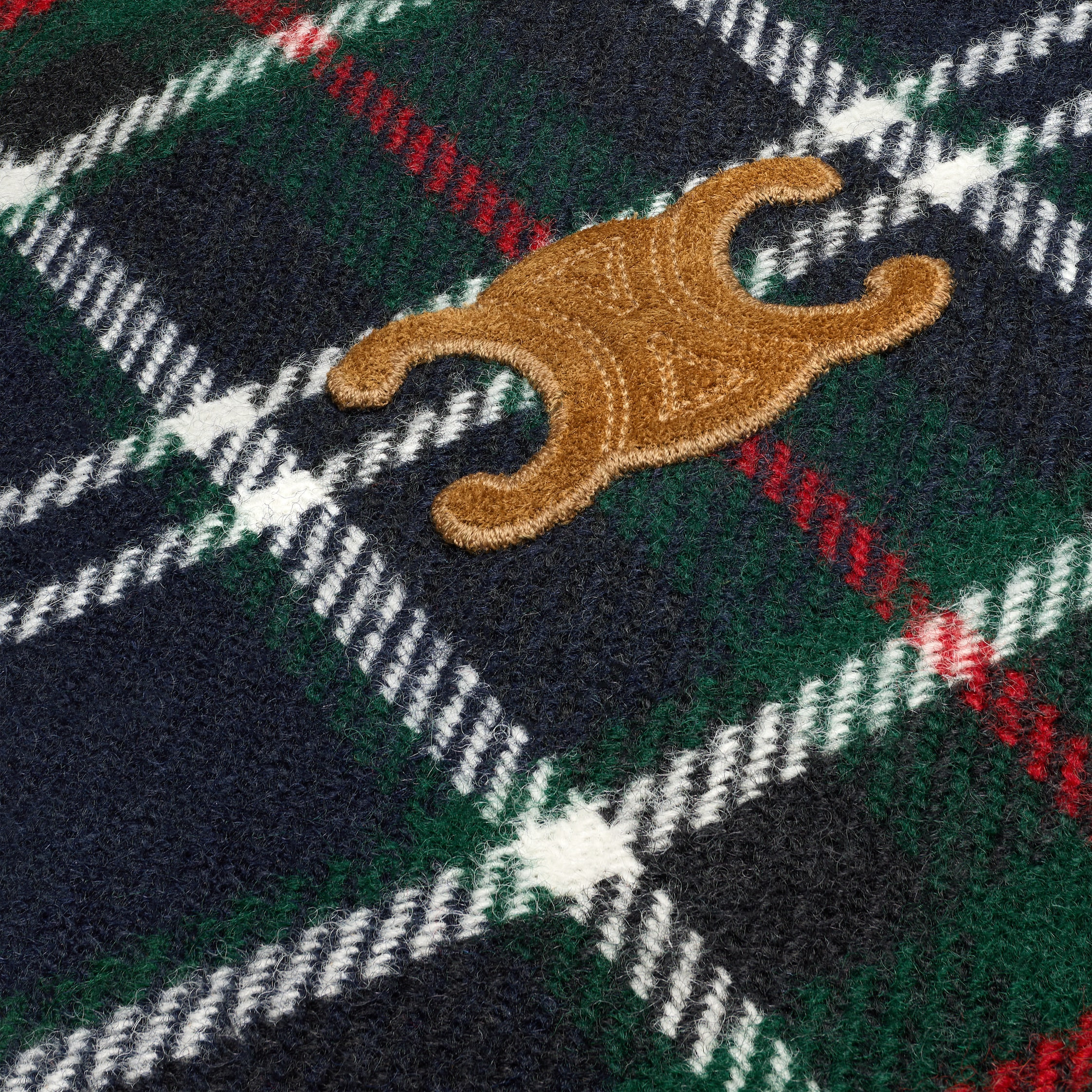 triomphe blouson jacket IN tartan wool - 4