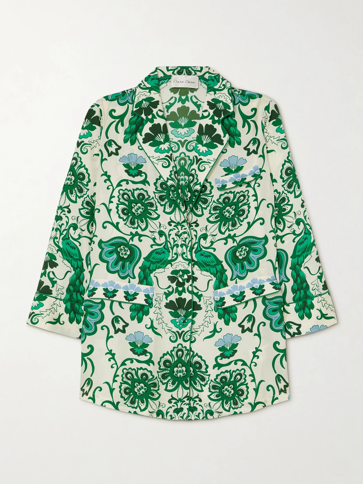 Venezia Printed Silk-twill Jacket - 1