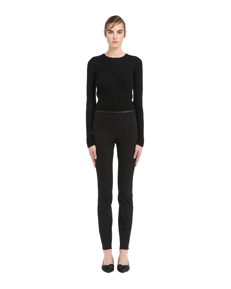 Prada Technical stretch fabric trousers outlook