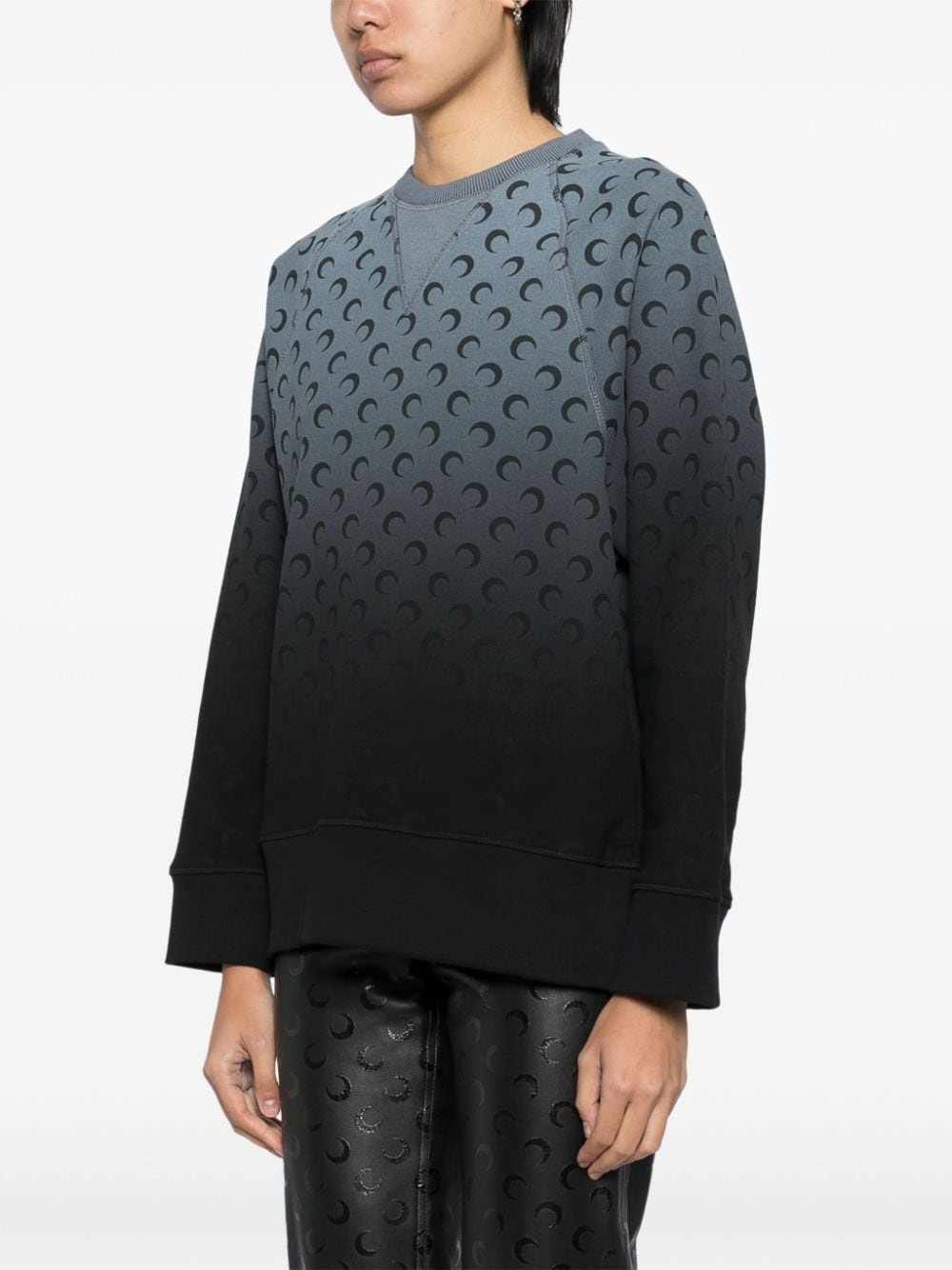 moon-logo raglan-sleeves sweatshirt - 3