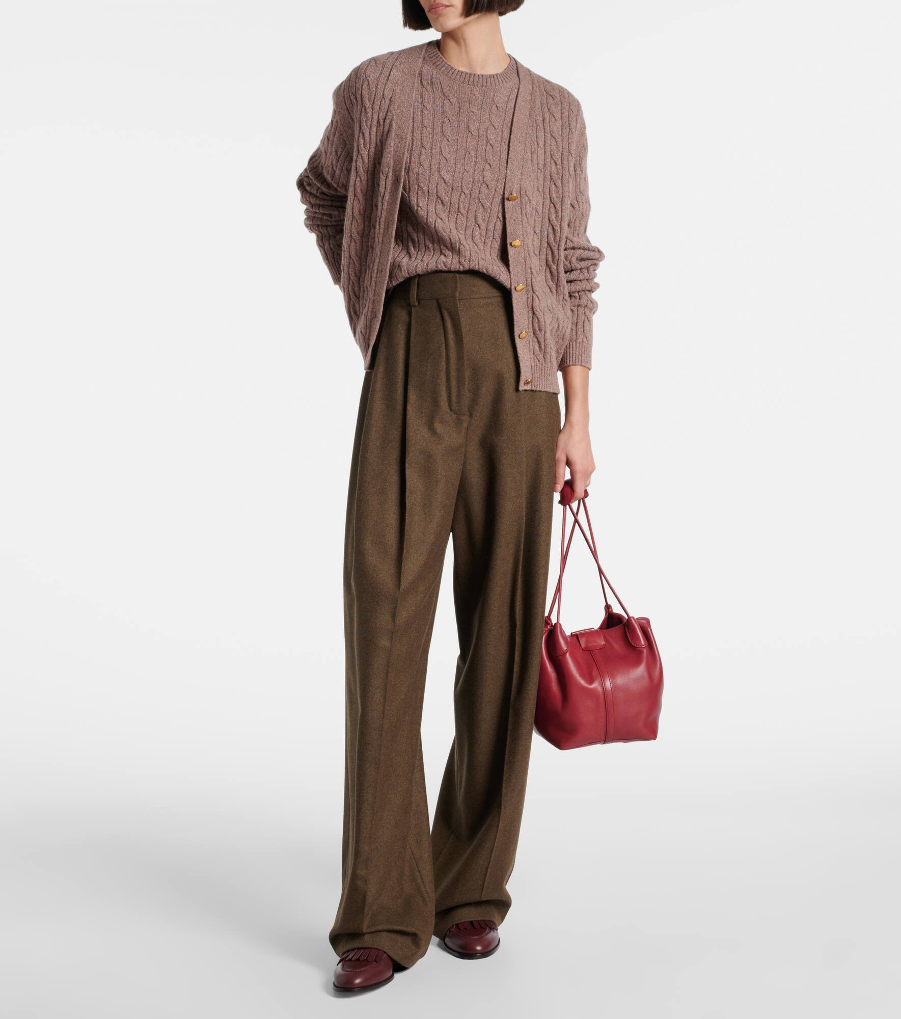 Treccia cable-knit cashmere sweater - 6