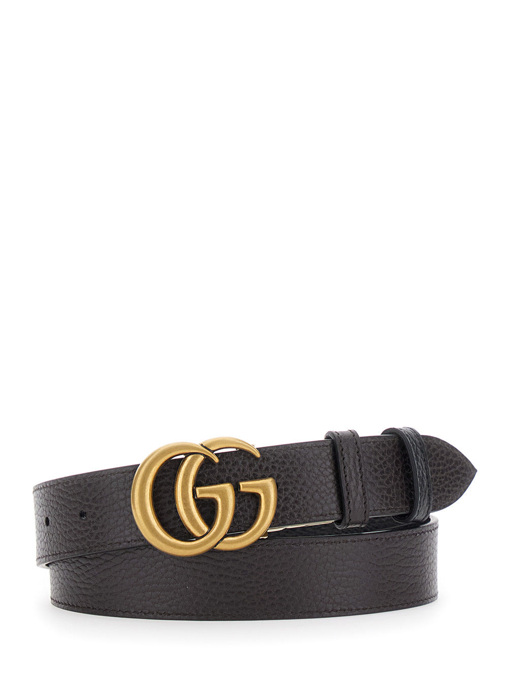 Gucci Men Black Reversible Belt With Buckle With Double G Logo In Leather Man - 4