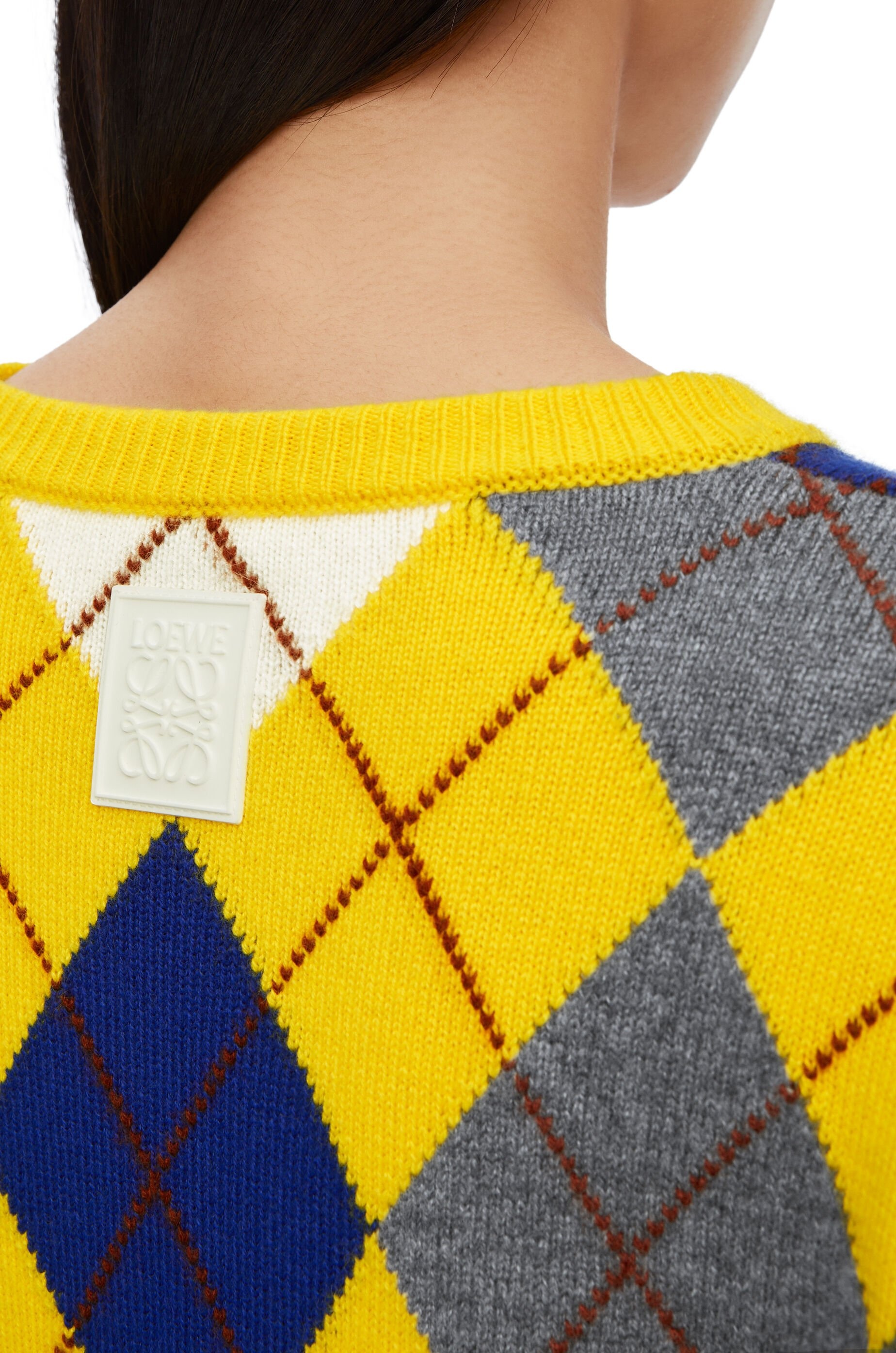 Argyle sweater in wool - 5