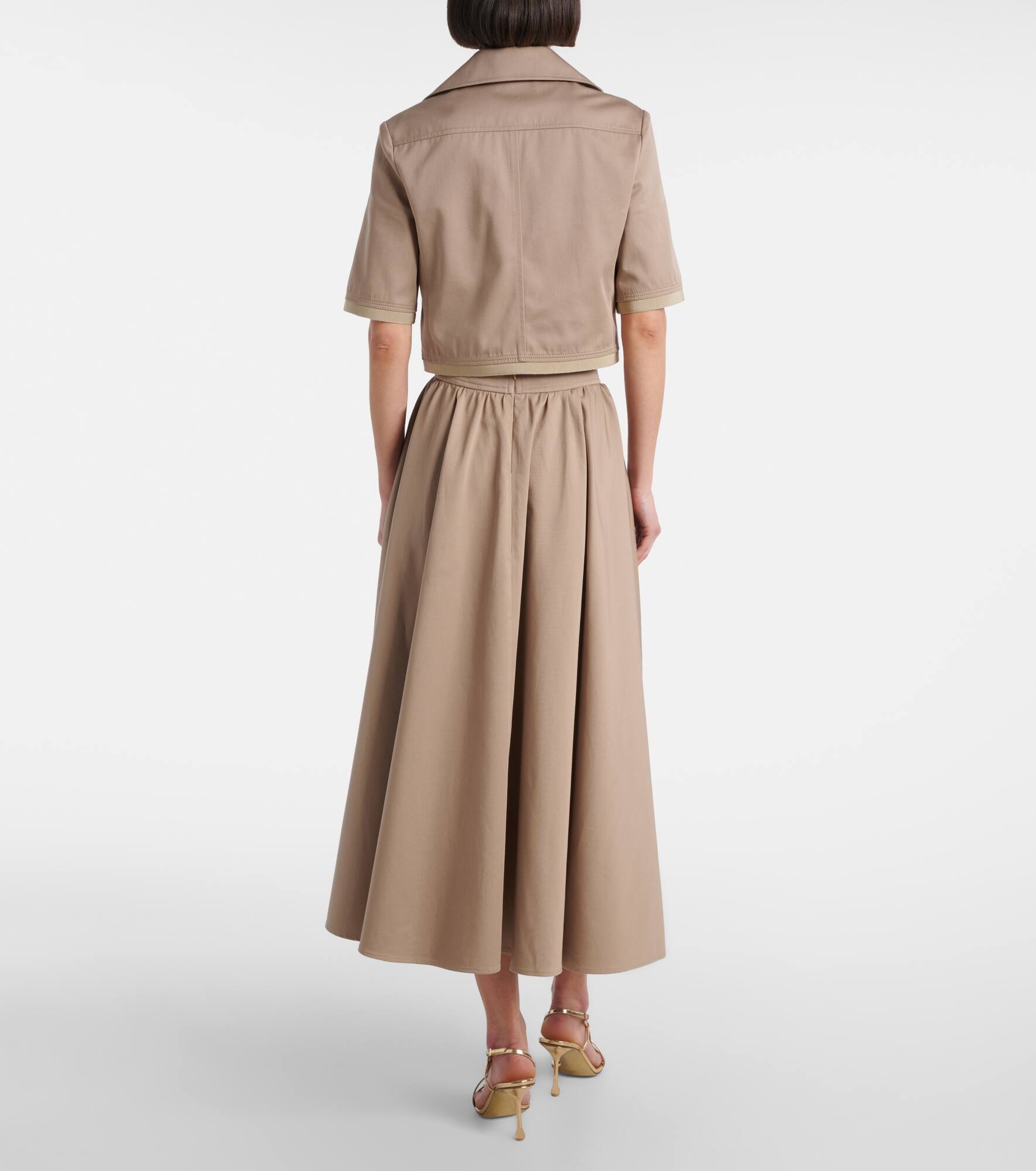 Cropped cotton jacket - 3